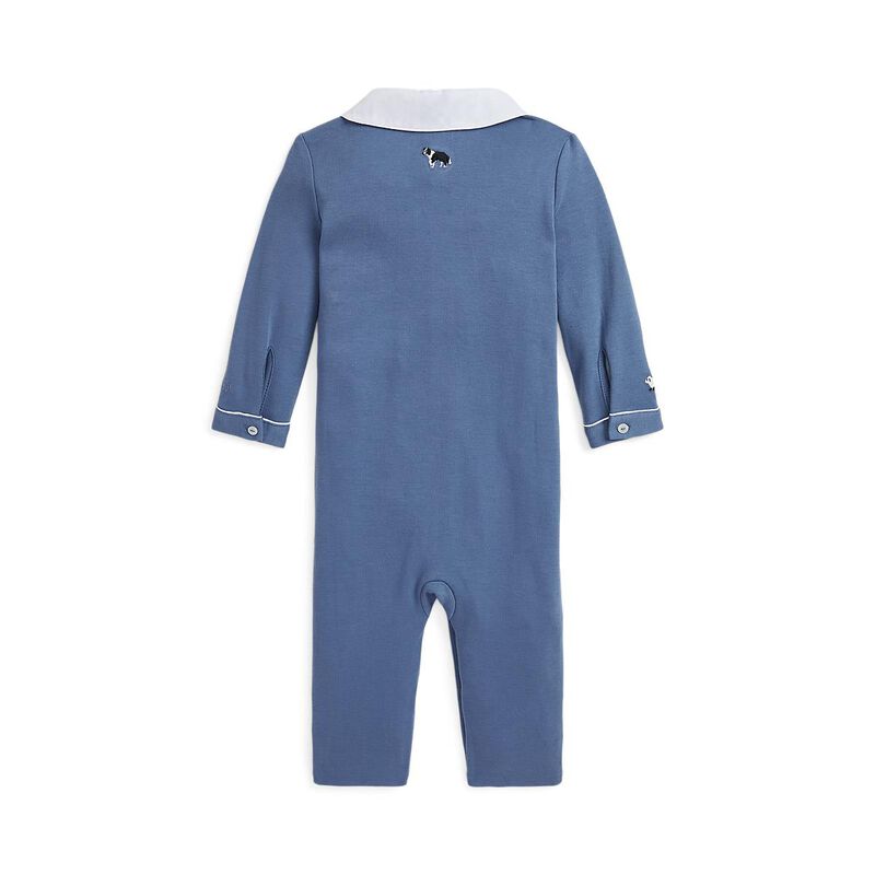 Polo Ralph Lauren Embroidered Organic Cotton Coverall NB-12M image number 1